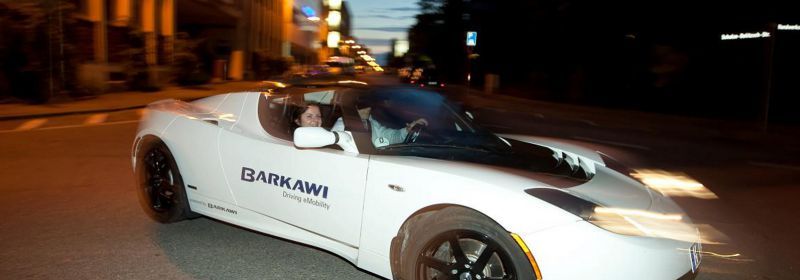 Tesla Roadster fahren Tesla Roadster fahren